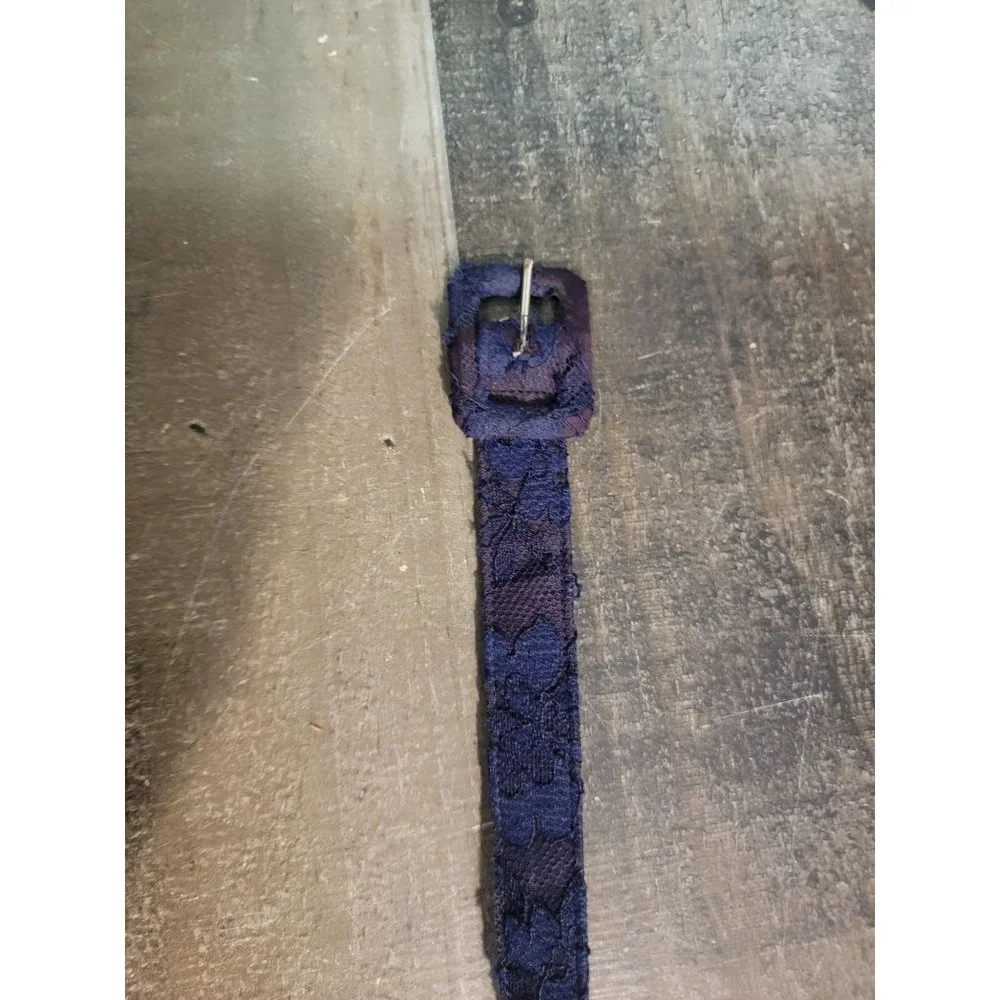 Youth blue floral lace belt accessory